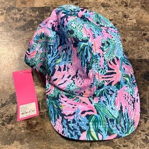 Lilly Pulitzer Pink and Blue Tropical Hat